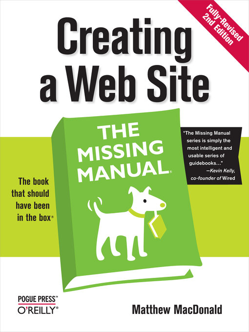 Title details for Creating a Web Site:  the Missing Manual by Matthew MacDonald - Wait list